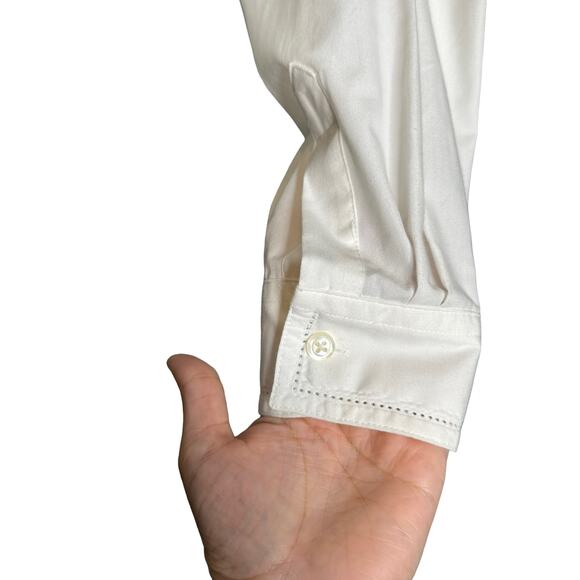 JoS A Banks white blouse size 14 - Picture 8 of 9